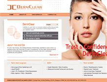 Tablet Screenshot of dermclear.com.sg